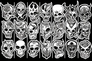 Demons Angels tattoo idea