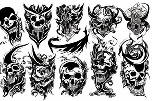 Demons Angels tattoo idea