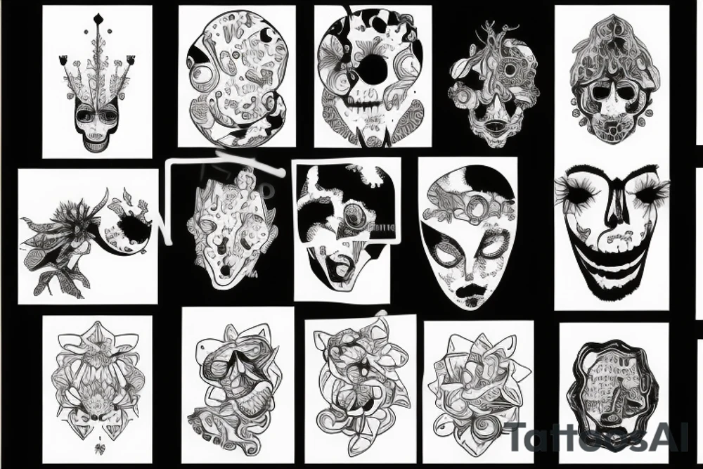 Surreal acid tattoo idea
