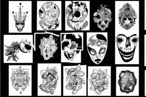 Surreal acid tattoo idea