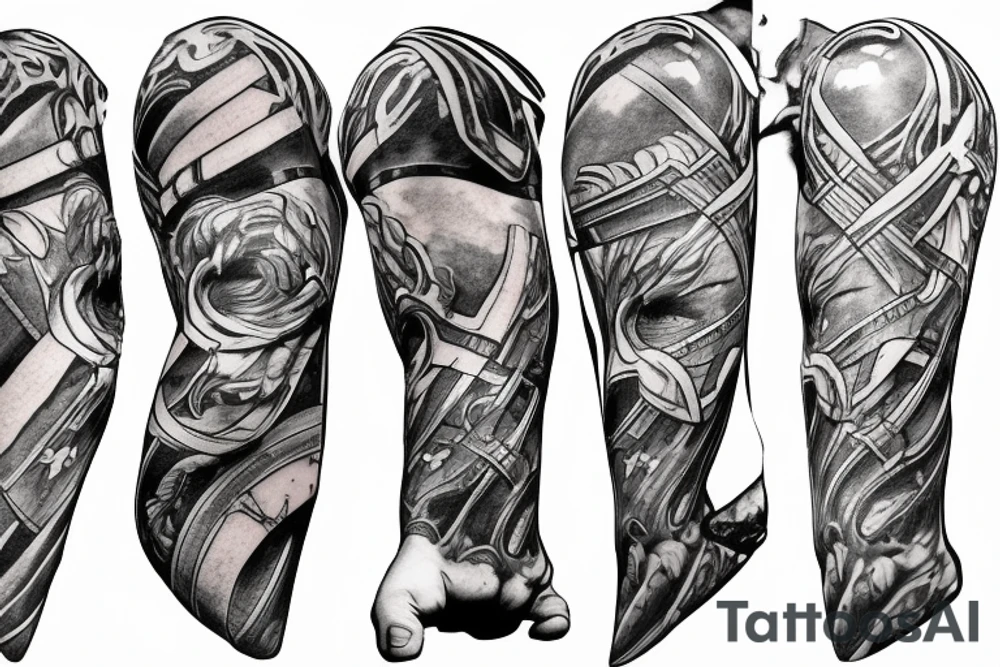 thor holding hammer tattoo idea