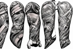 thor holding hammer tattoo idea