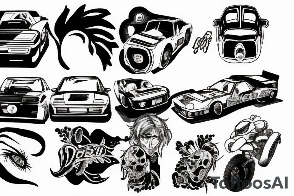 initial d auto tattoo idea