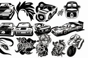 initial d auto tattoo idea