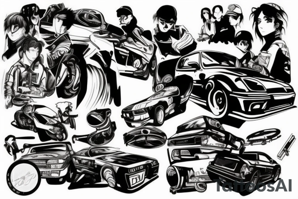 initial d tattoo idea