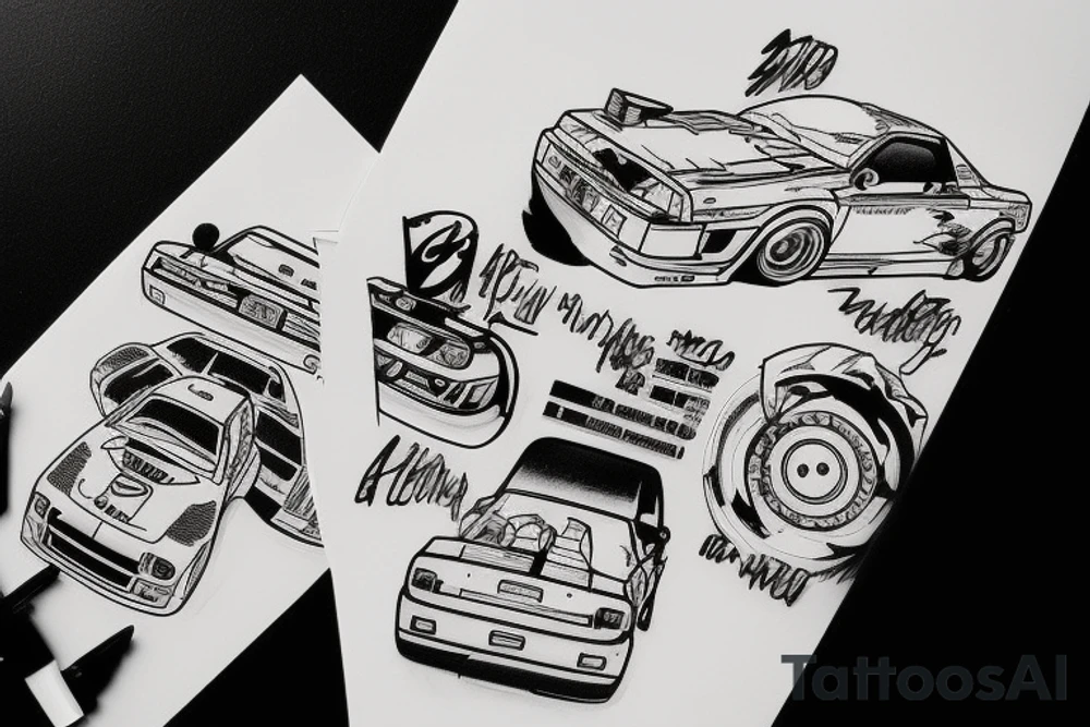 initial d car tattoo idea
