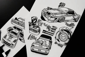 initial d car tattoo idea