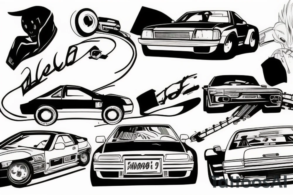 initial d car tattoo idea