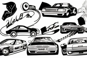 initial d car tattoo idea