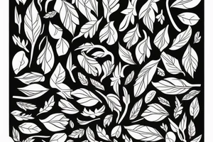 Apollo surrounded with olive branches tattoo idea