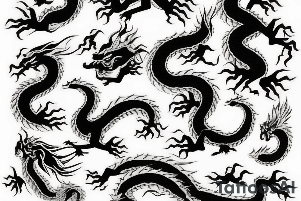 japanese dragon tattoo idea