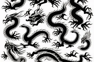 japanese dragon tattoo idea