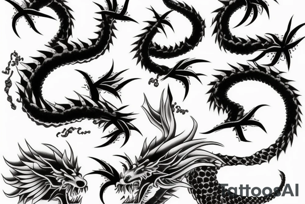 japanese dragon tattoo idea