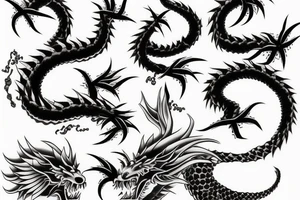 japanese dragon tattoo idea