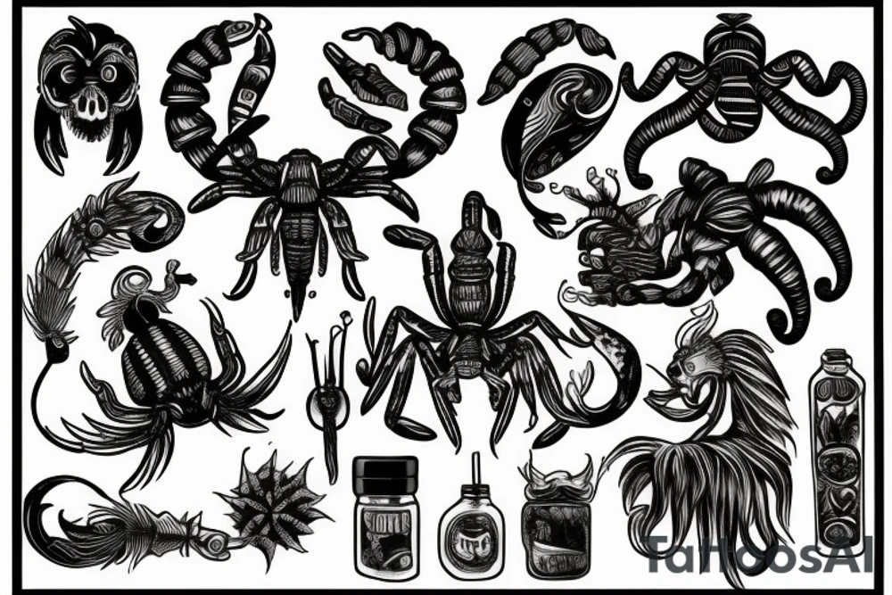 scorpio tattoo idea