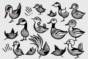 Cute Duck tattoo idea