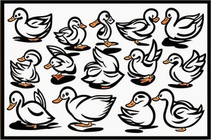 Cute Duck tattoo idea