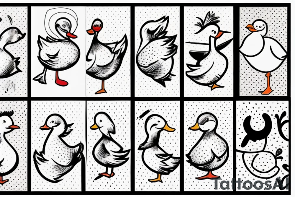 Cute Duck tattoo idea