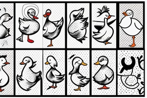 Cute Duck tattoo idea