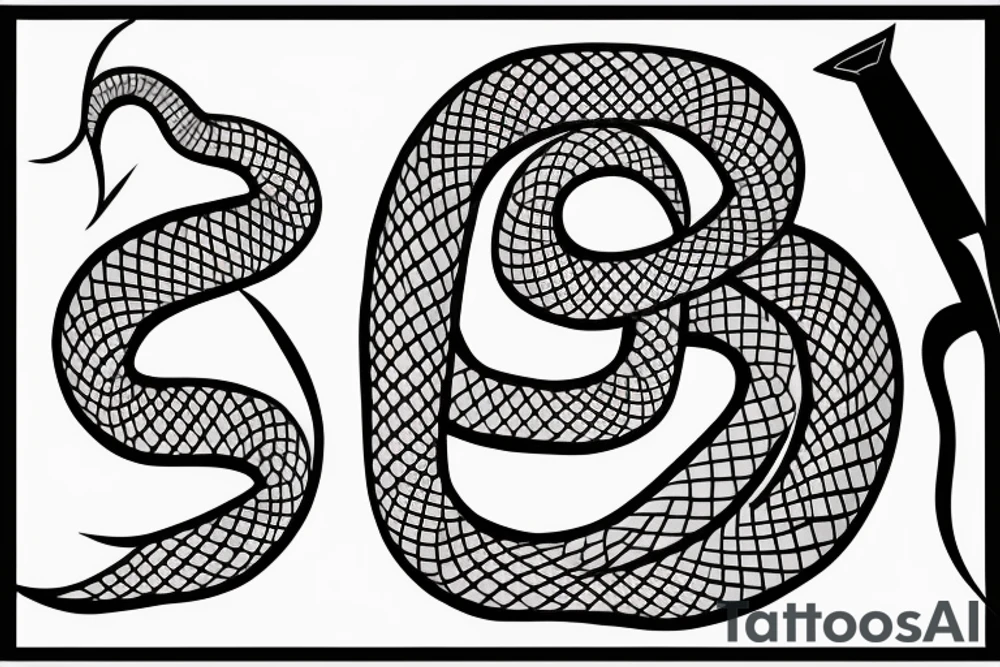 Snake sword tattoo idea