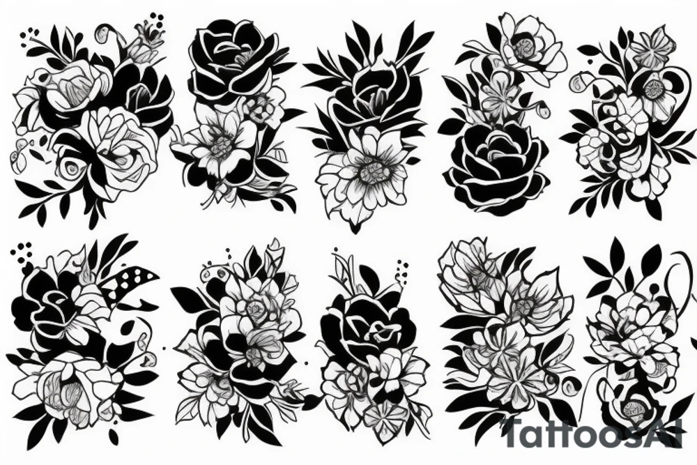 Flowers tattoo idea