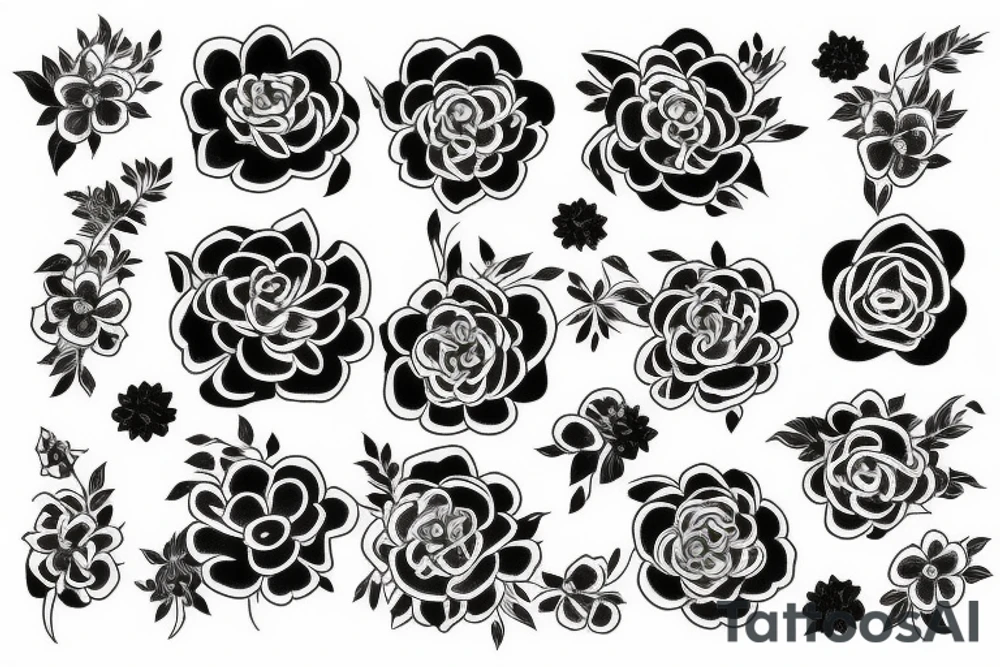 Flowers tattoo idea