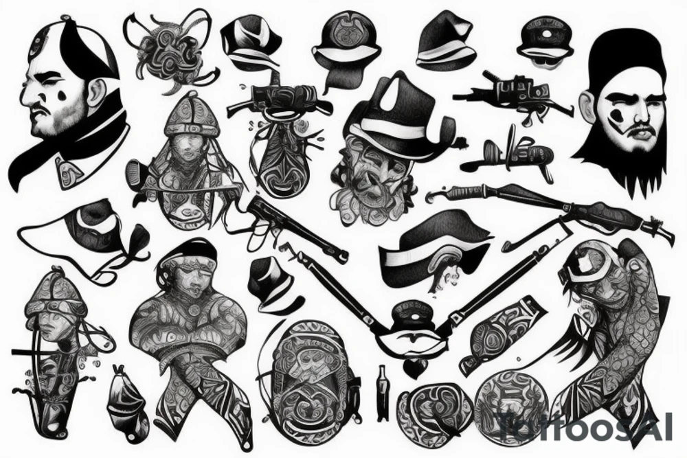 Karabin, soldier, tattos tattoo idea