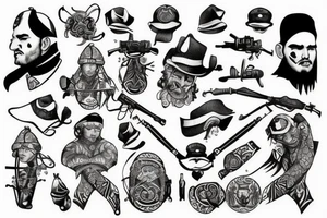 Karabin, soldier, tattos tattoo idea