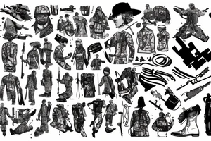 Karabin, soldier, tattos tattoo idea