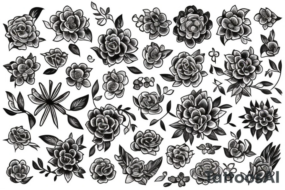 Flowers tattoo idea