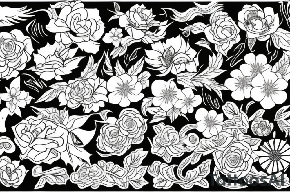 Flowers tattoo idea