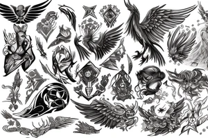 Phoenix, Galaxy, Valkyrie, Norse tattoo idea