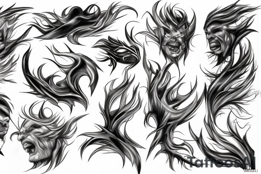 Realistic Lightning tattoo idea