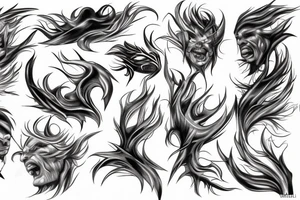 Realistic Lightning tattoo idea