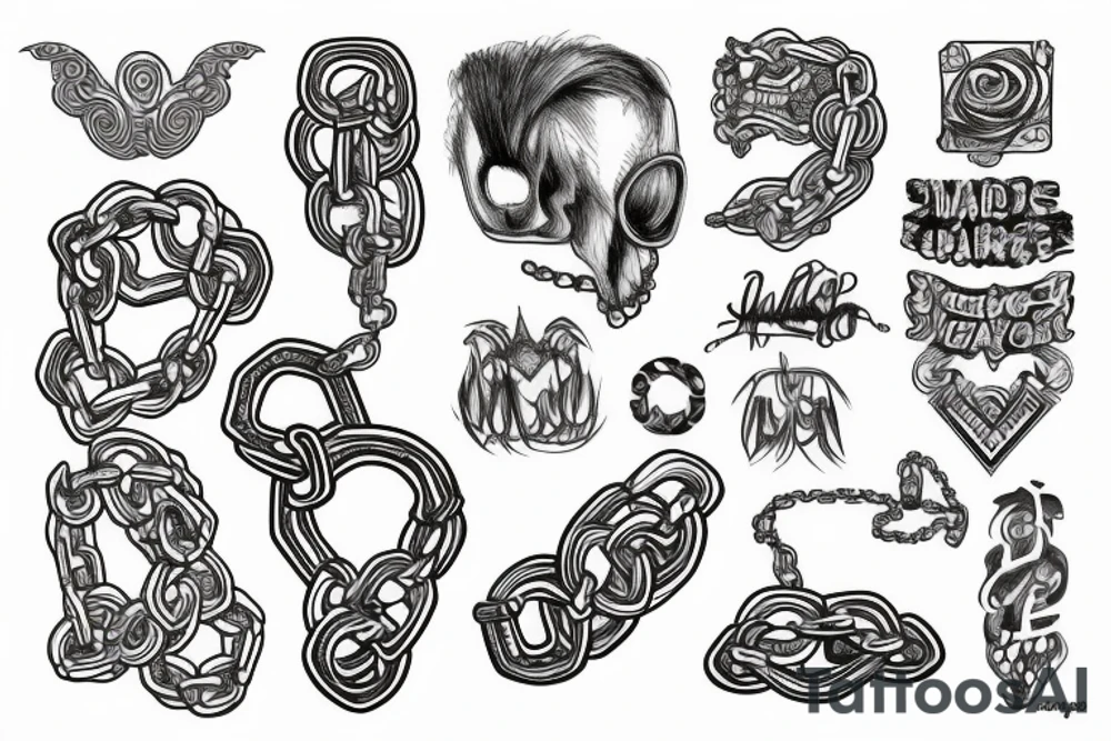 Chain tattoo idea