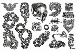 Chain tattoo idea