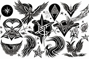 Phoenix, Galaxy, Valkyrie, Norse, space tattoo idea