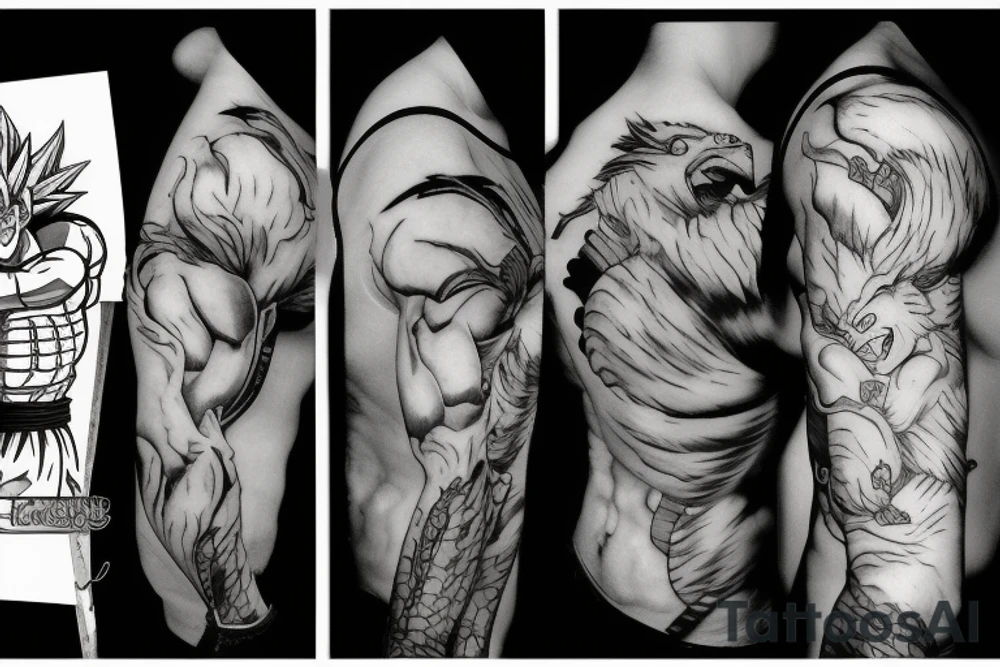 Epic dragon ball tattoo tattoo idea