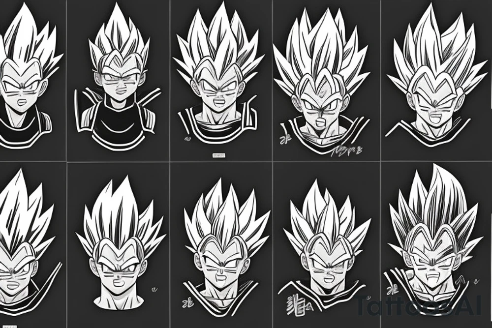 Goku and vegeta tattoo idea