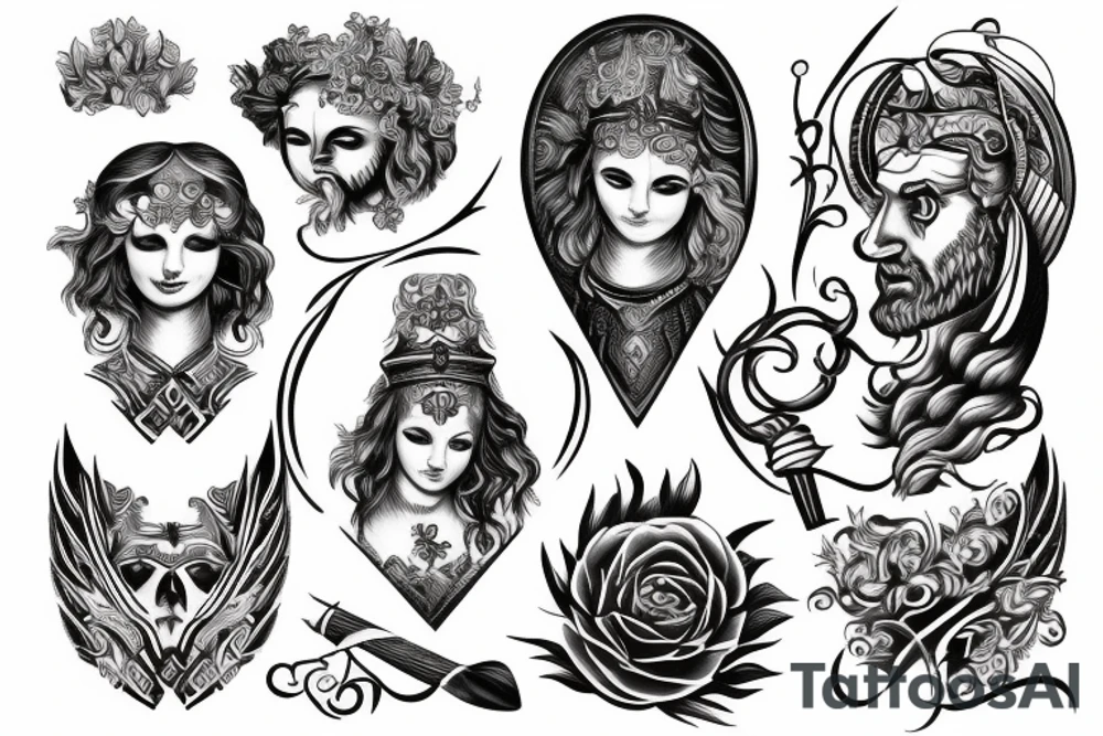 Greek god tattoo idea