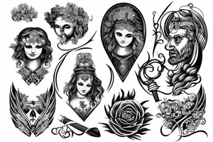 Greek god tattoo idea