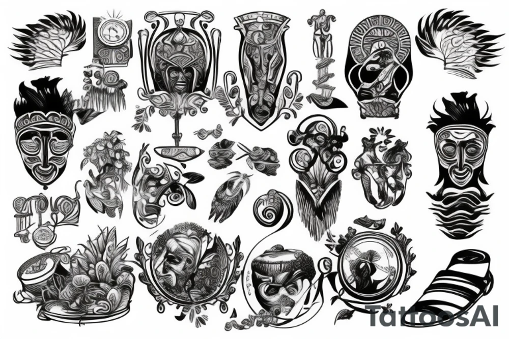 Greek god tattoo idea