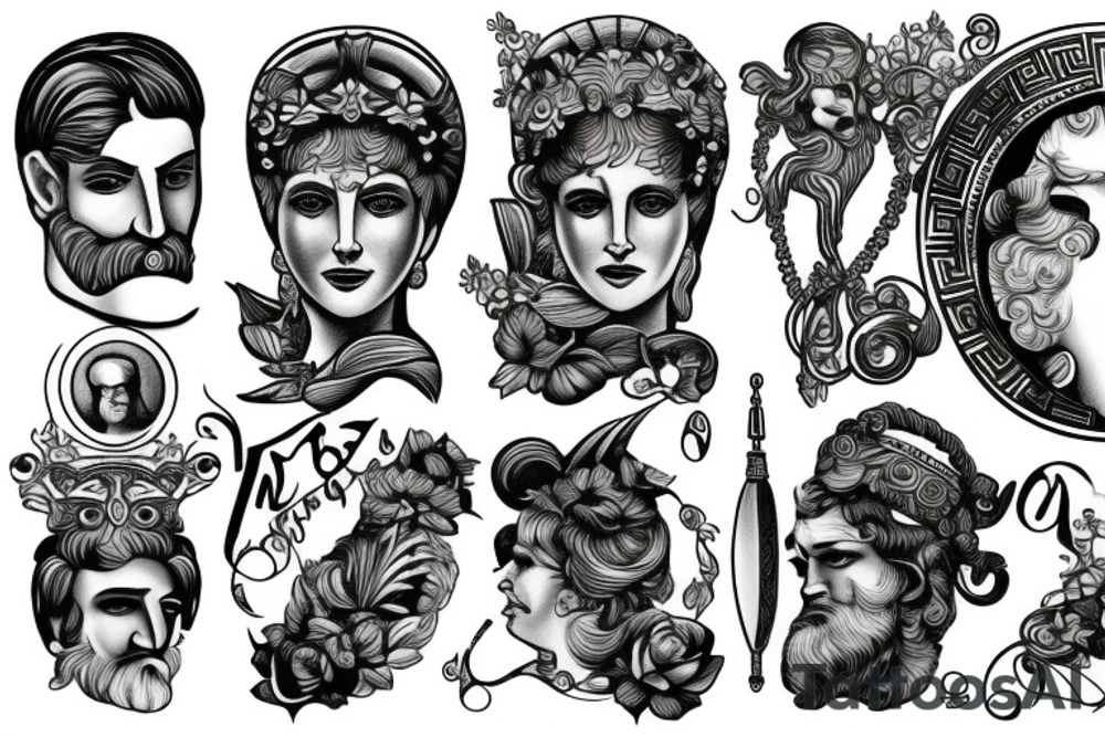 Greek god tattoo idea