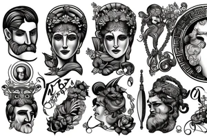 Greek god tattoo idea
