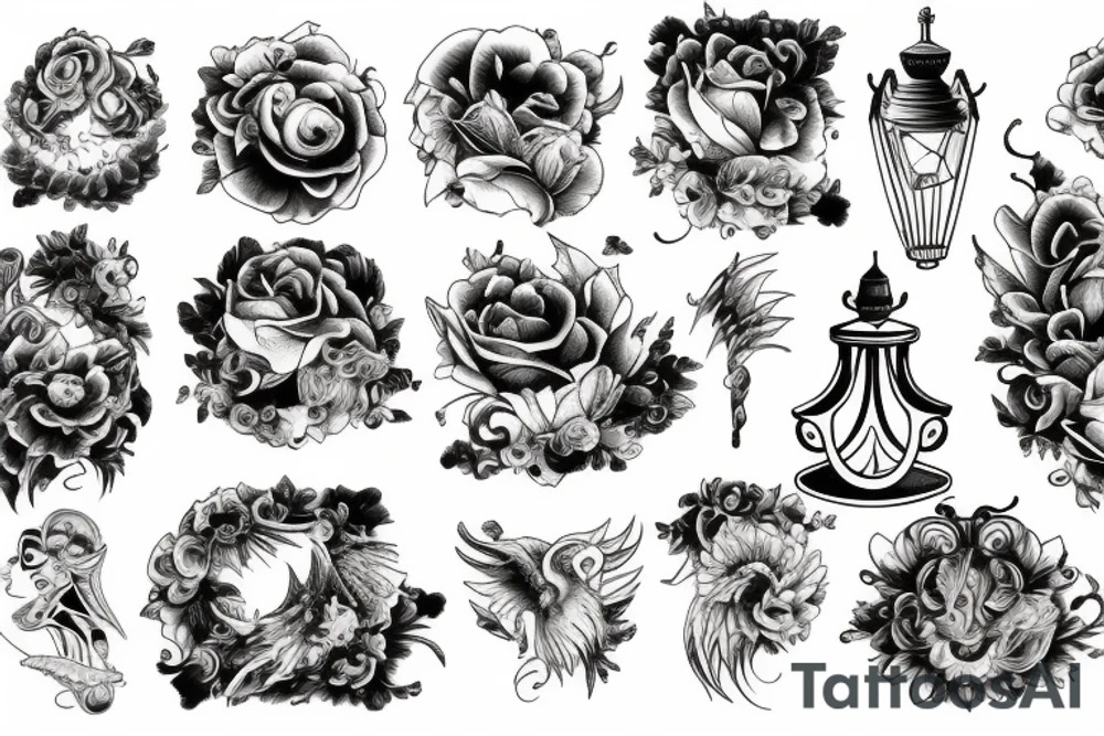 carousel on fire tattoo idea