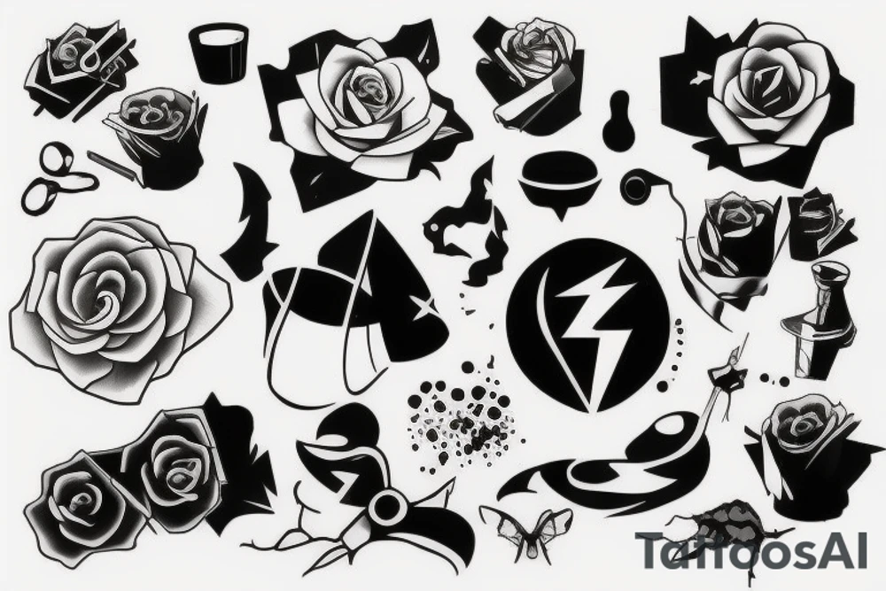 trash style  tattoo tattoo idea