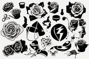 trash style  tattoo tattoo idea