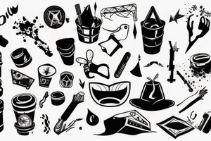 trash style  tattoo tattoo idea