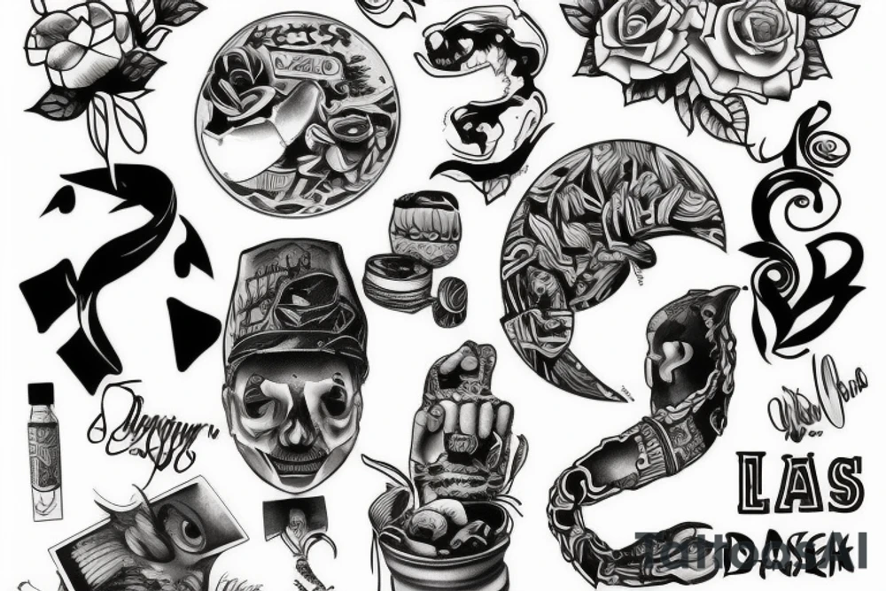 trash style  tattoo tattoo idea