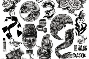 trash style  tattoo tattoo idea